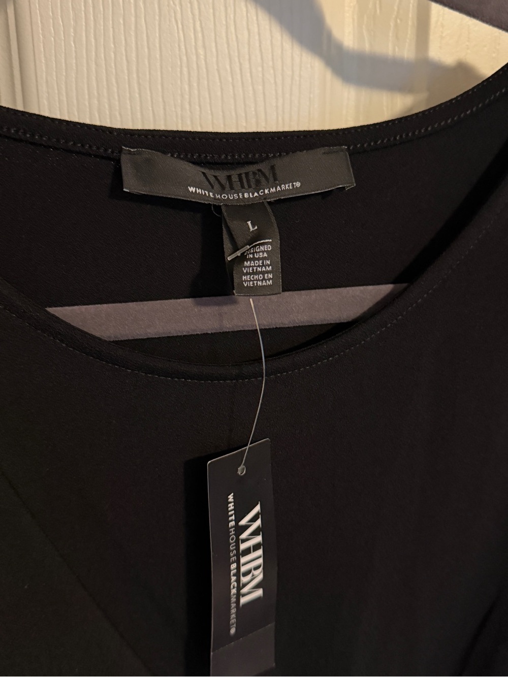 NWT WHBM Ring Detail Ruched Sleeveless Tank Top Large Elegant Chic Business Wear - Picture 5 of 8